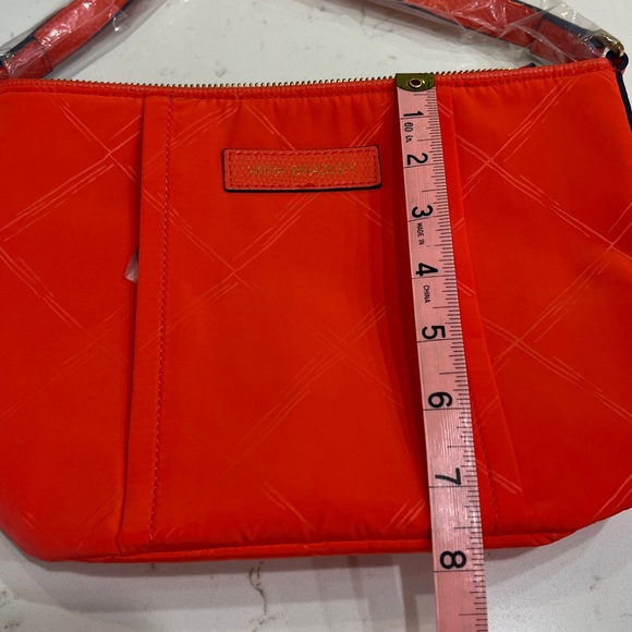Vera Bradley Preppy Poly Bright Orange Crossbody Bag NWOT - Picture 10 of 11